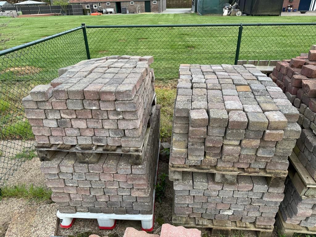 Kobbelstones +|- 40 m2 gratis, Tuin en Terras, Tegels en Klinkers, Ophalen, Gebruikt, Klinkers, 10 m² of meer
