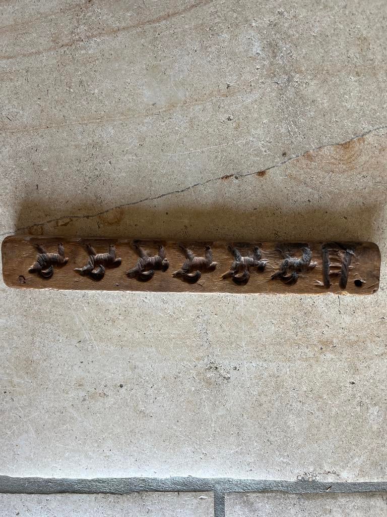 Antieke houten speculaasplank met geitenmotief, Ophalen of Verzenden