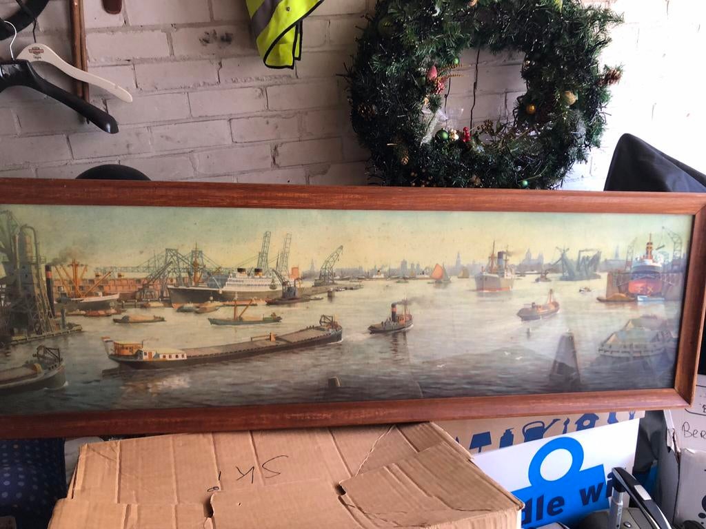 Schilderij, Antiek en Kunst, Kunst | Schilderijen | Abstract, Ophalen of Verzenden