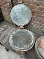 Oude vintage brozen stalen patrijspoort xl, Watersport en Boten, N, Overige typen, Ophalen of Verzenden, N