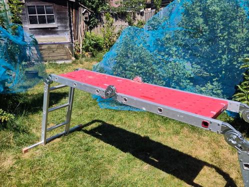Ladder en steiger ineen Altex vouwladder, Doe-het-zelf en Verbouw, Ladders en Trappen, Gebruikt, 2 tot 4 meter, Ophalen