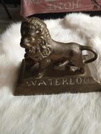 Vintage bronzen beeldjes leeuw Waterloo, Ophalen of Verzenden