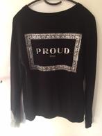 Zwart wit ZARA trui sweatshirt sweater Proud soul maat S, Kleding | Dames, Truien en Vesten, Nieuw, Zara, Maat 36 (S), Zwart