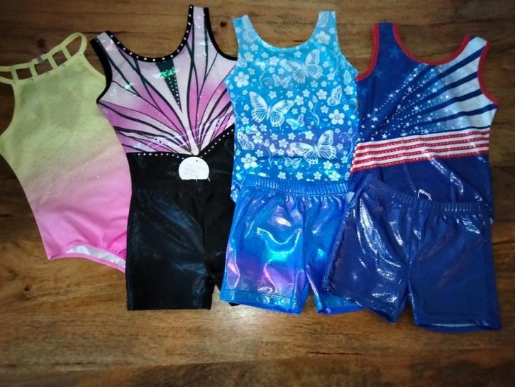 Turnpak/turnpakje/gympakje/turnpakjes maat 140, Sport en Fitness, Turnen, Zo goed als nieuw, Turnpak(je), Kindermaat 122 t/m 140