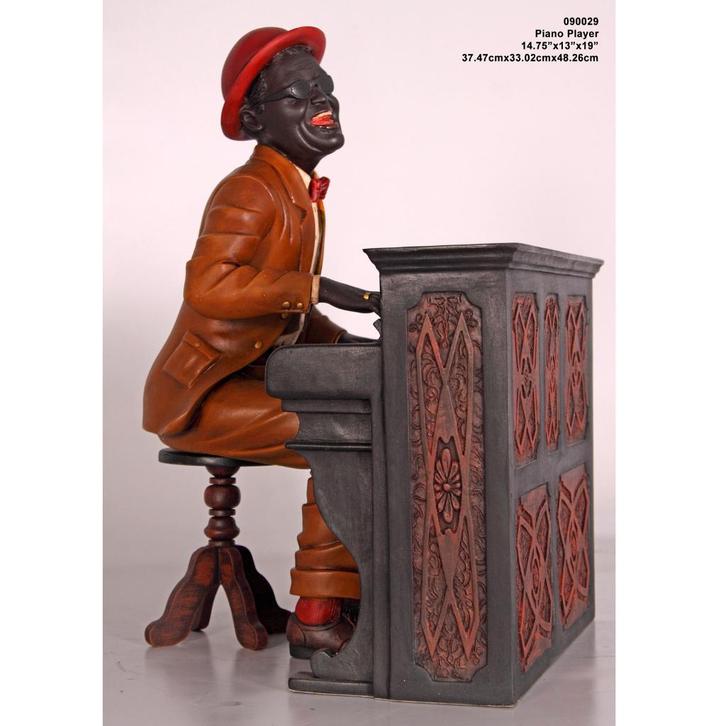 Piano Player – Jazz Pianist beeld Hoogte 49 cm, Verzamelen, Beelden en Beeldjes, Nieuw, Ophalen