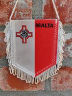 Malta 1980 prachtige vintage vaan, Ophalen of Verzenden, Zo goed als nieuw, Buitenlandse clubs, Vaantje of Sjaal