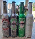 Set van 4 volle Heineken Aluminium Flessen- Limited Editions, Ophalen of Verzenden, Zo goed als nieuw, Flesje(s), Heineken