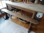 mooie Franse houten bank 166 cm, Ophalen