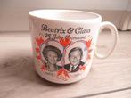 Beker Beatrix & Claus 25 jaar getrouwd, Ophalen of Verzenden, Gebruikt, Nederland, Servies