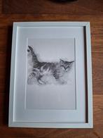 Mads Stage Tekening van een Katje, Ophalen of Verzenden