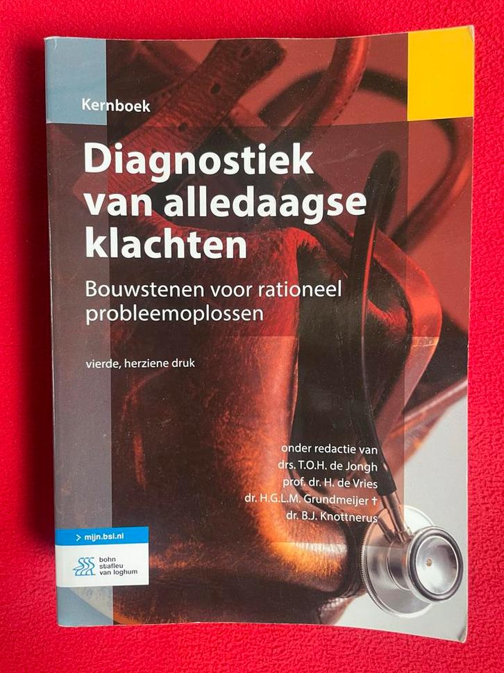 Diagnostiek van alledaagse klachten - Kernboek, Boeken, Studieboeken en Cursussen, Gelezen, HBO, Beta, Ophalen of Verzenden