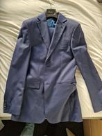 Donkerblauw pak, maat: colbert 90L / broek 48R, Gedragen, Blauw, Maat 48/50 (M), Ophalen of Verzenden