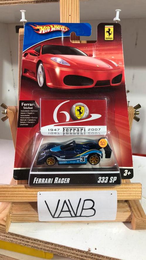 9 Ferrari 333sp Hot Wheels Hotwheels VAVB nieuw, Hobby en Vrije tijd, Modelauto's | Overige schalen, Nieuw, Auto, Ophalen of Verzenden