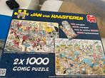 Jan van Haasteren 2x1000 stukjes puzzels, Ophalen, Meer dan 50 stukjes, Gebruikt, 6 jaar of ouder
