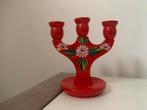 Zweedse rode kandelaar Zweden kaarsenstandaard, Ophalen of Verzenden, Overige materialen, Minder dan 25 cm