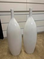 Mooie witte vazen van Glenn bloemsierkunst, Huis en Inrichting, Wit, Aardewerk of Porselein, Ophalen of Verzenden, Zo goed als nieuw