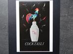 Omslag Cocktail Prijslijst / H.A.L.1954 / Ontwerp Jan Lavies, Ophalen of Verzenden, Nieuw, Motorboot, Kaart, Foto of Prent