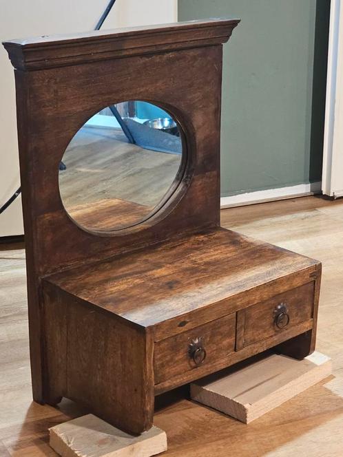 Antiek Scheerspiegel/Toiletkastje Wandmodel (1890-1930), Antiek en Kunst, Antiek | Meubels | Kasten, Ophalen