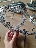 Waxinelichthouder metaal hart hanger, Huis en Inrichting, Woonaccessoires | Kandelaars en Kaarsen, Overige kleuren, Ophalen of Verzenden