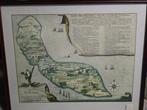 Schilderij - historische map 1690 Curaçao, Ophalen of Verzenden
