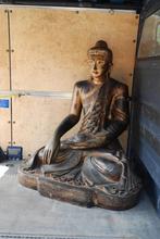 Groot antiek Boeddha beeld XXXL 127 cm, Huis en Inrichting, Woonaccessoires | Boeddhabeelden, Ophalen, Gebruikt, Nvt, Nvt