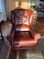 Leren bank en relax fauteuil set, Huis en Inrichting, Fauteuils, Ophalen, Gebruikt, Leer, 75 tot 100 cm