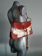 Chick on a Mission see through bag met leer, donkerrood NEW, Sieraden, Tassen en Uiterlijk, Tassen | Damestassen, Verzenden, Nieuw