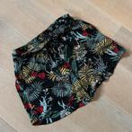 Zwarte short Costes met tropische print - mt S, Kort, Zwart, Ophalen of Verzenden, Zo goed als nieuw