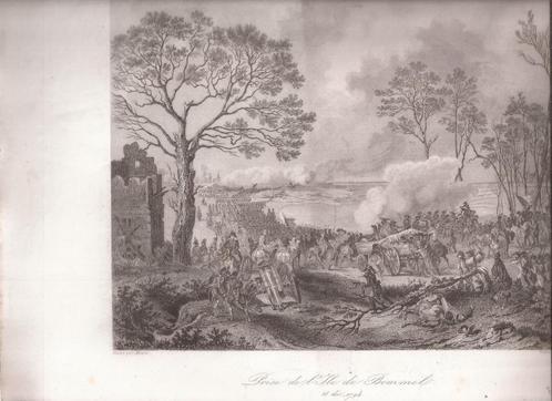 Prise de l'île de BOMMEL Den Bommel le 28 décembre 1794 Bata, Antiek en Kunst, Kunst | Etsen en Gravures, Ophalen of Verzenden