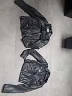 2 zwarte biker zomer leren jasjes zara en hm 152, Kinderen en Baby's, Kinderkleding | Maat 152, Ophalen of Verzenden