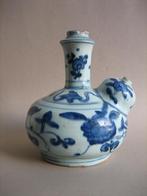 Antieke Chinese gendi kendi Wanli ? porselein blauw wit, Ophalen of Verzenden
