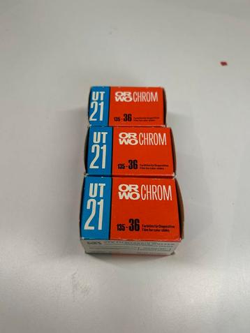 ORWO UT21 Chrom Kleur Dia Film - 3 stuks -1987 beschikbaar voor biedingen