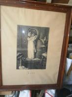 Johan HOLLANDERS, Mooie tekeniing/Ets Spiegeling, Antiek en Kunst, Kunst | Litho's en Zeefdrukken, Ophalen of Verzenden