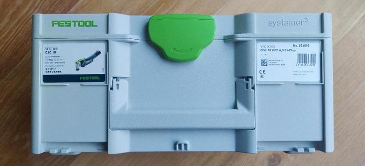 Festool systainer³ SYS3 M 187 van oscillereermachine OSC 18, Doe-het-zelf en Verbouw, Gereedschapskisten, Nieuw, Ophalen of Verzenden