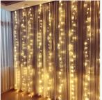 LED Lichtgordijn 3x3m - Warm Licht, Kerstsfeer!, Led-lamp, Minder dan 30 watt, Kerst, Overige fittingen