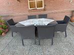 Del Mundo Wicker Tuinset - Tafel 180x100cm, Gebruikt, Eettafel, 6 zitplaatsen, Ophalen of Verzenden