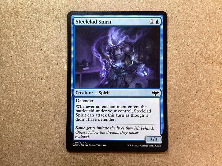 1x Steelclad Spirit [080/277] (Near Mint), Hobby en Vrije tijd, Verzamelkaartspellen | Magic the Gathering, Zo goed als nieuw