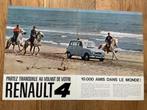 Renault 4 originele advertentie, Ophalen of Verzenden, Gelezen, Renault