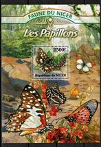 niger 2016 pf blok vlinders insecten butterflies 3, Postzegels en Munten, Postzegels | Thematische zegels, Ophalen of Verzenden
