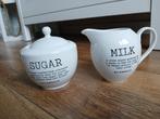 Suiker en melk setje Riverdale, Huis en Inrichting, Keuken | Servies, Overige typen, Ophalen of Verzenden, Zo goed als nieuw, Overige stijlen