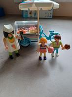 klein setje met ijscoman en kar met 2 kindjes, Ophalen, Gebruikt