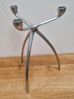 Kandelaar driepoot Bijenkorf, 25 tot 50 cm, Ophalen of Verzenden, Zo goed als nieuw, Metaal