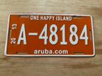 Kentekenplaat nummerplaat kenteken nummer plaat Aruba 2013, Ophalen of Verzenden, Gebruikt, Auto's