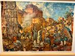 Historische schoolplaat Kruisvaarders voor Jeruzalem 1099, Ophalen of Verzenden, Geschiedenis