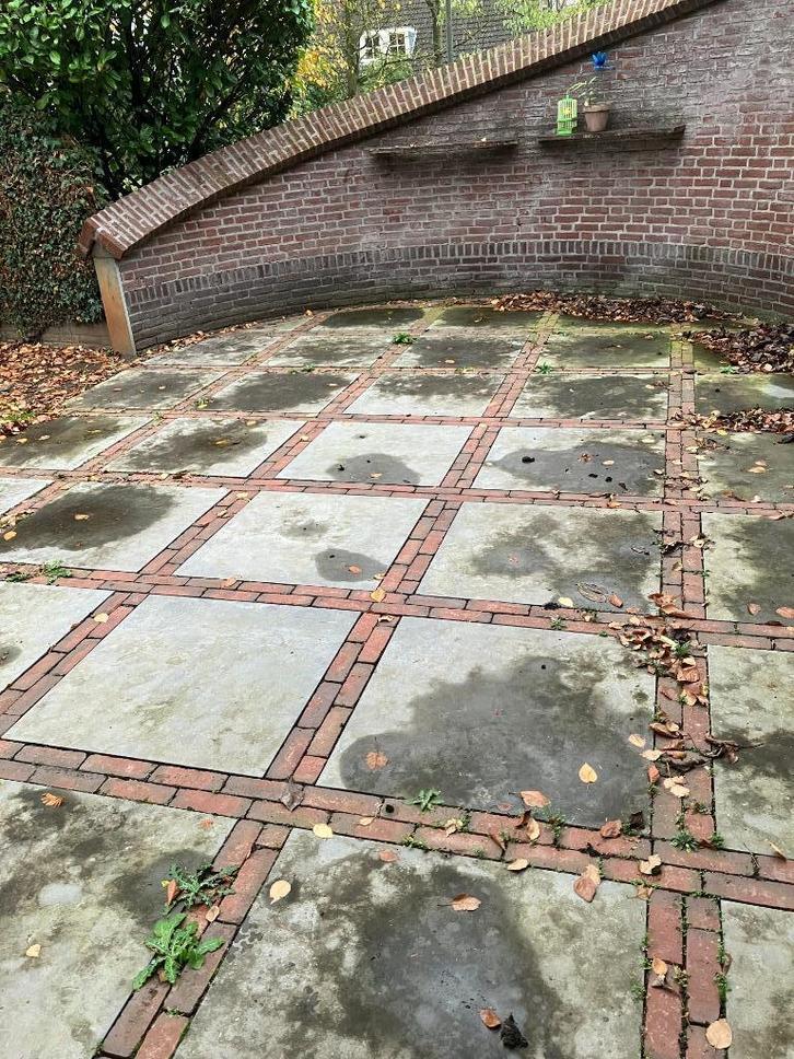 Terras en pad, Tuin en Terras, Tegels en Klinkers, Gebruikt, Terrastegels, Beton, 10 m² of meer, Ophalen