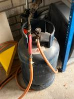 Gasbrander met gasfles, Steen of Klei, Zwart, Ophalen of Verzenden, Zo goed als nieuw