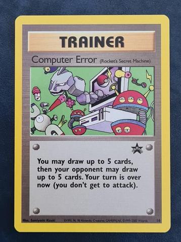 Pokemon Promo Black Star 16 Computer Error beschikbaar voor biedingen