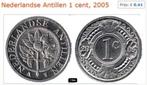 Nederlandse Antillen 2005 Fl. 0.01 zie ook mijn andere adv, Ophalen of Verzenden, Koningin Beatrix, Losse munt