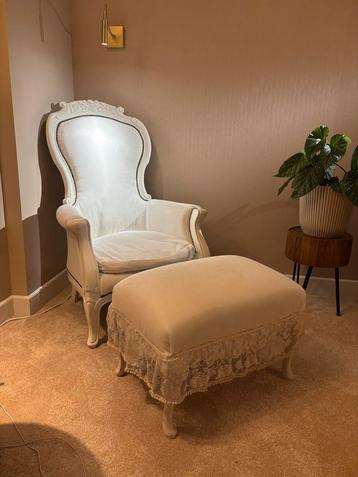 Elegante Fauteuil met Voetenbank