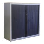 Vepa Roldeurkast Zilvergrijs Zwart Ahorn 122 x 125 x 45, 25 tot 50 cm, 100 tot 150 cm, 100 tot 150 cm, Kunststof